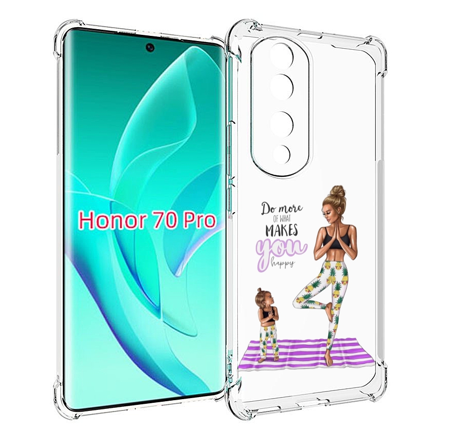 

Чехол MyPads Девочки-в-ананасах для Honor 70 Pro / 70 Pro Plus, Прозрачный, Tocco