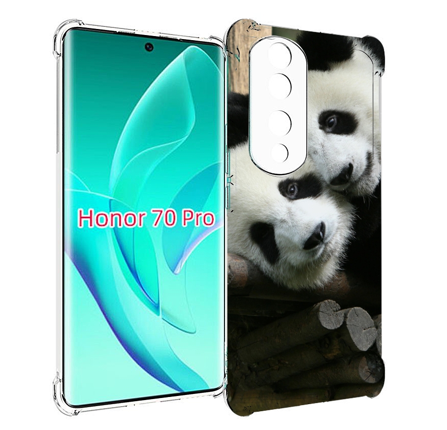 

Чехол MyPads Две-панды для Honor 70 Pro / 70 Pro Plus, Прозрачный, Tocco