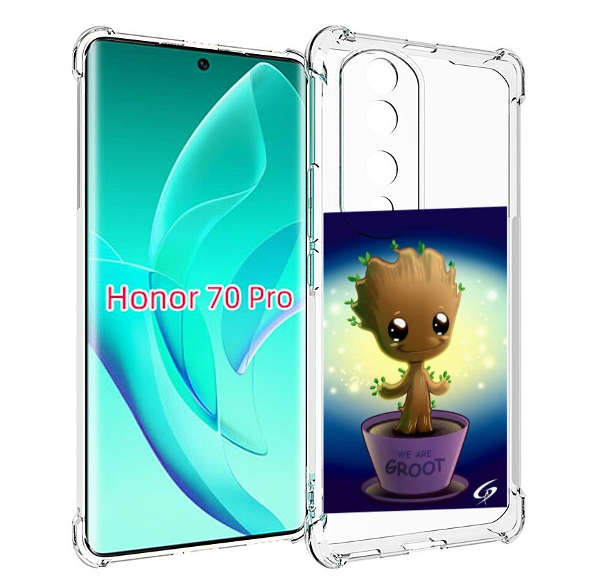 

Чехол MyPads Грут для Honor 70 Pro / 70 Pro Plus, Прозрачный, Tocco