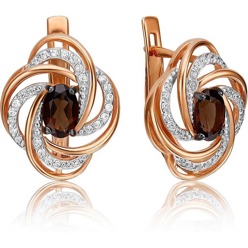 

Серьги женские из золота ЮЗ Платина 02-3444-00-208-1110-46, фианит/кварц, 02-3444-00-208-1110-46