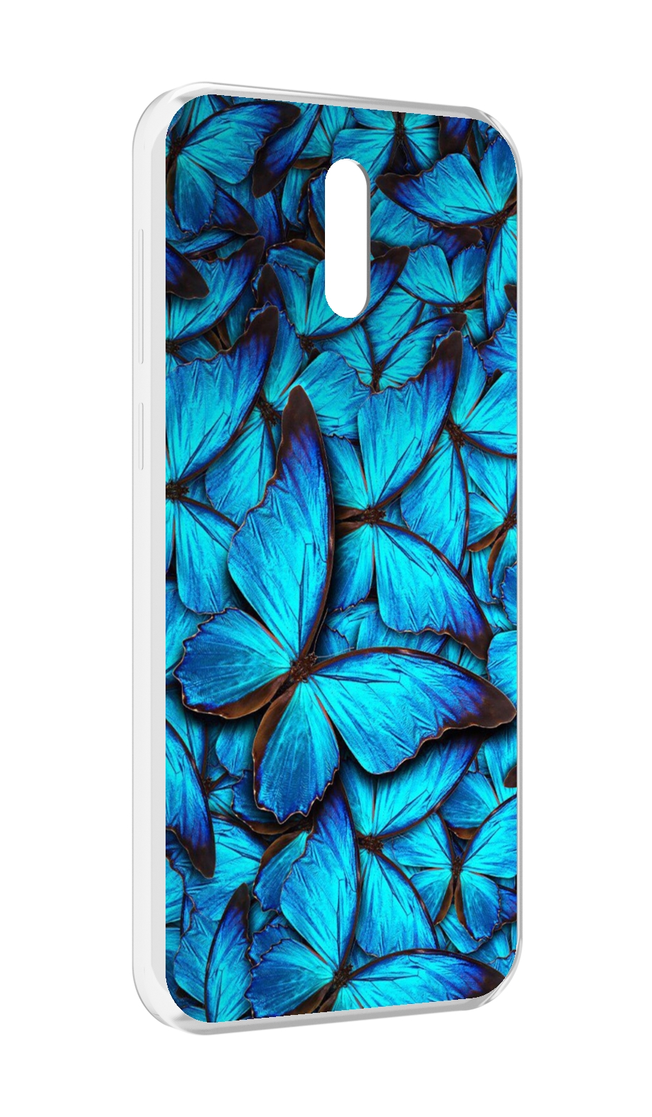 

Чехол MyPads бирюзовые бабочки для Alcatel 3L (2019), Прозрачный, Tocco
