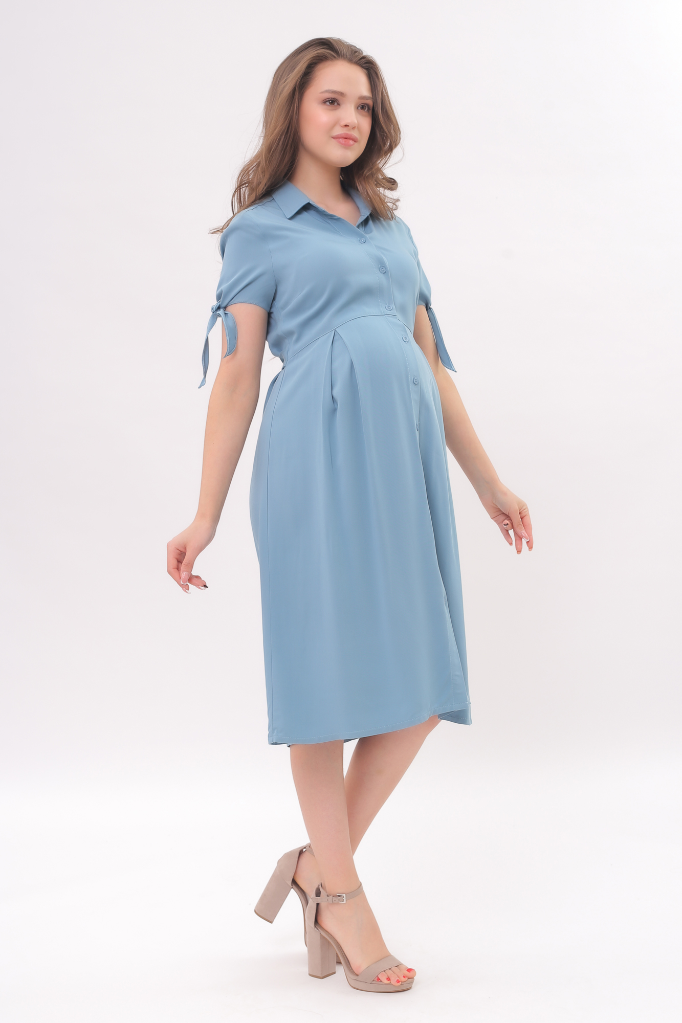 Платье для беременных женское Mama's fantasy MF9017 синее 42 RU