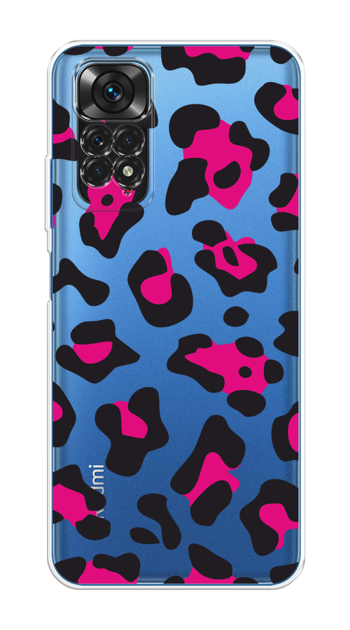 

Чехол на Xiaomi Redmi Note 11 4G Global "Pink cow spots", Черный;розовый, 312850-1