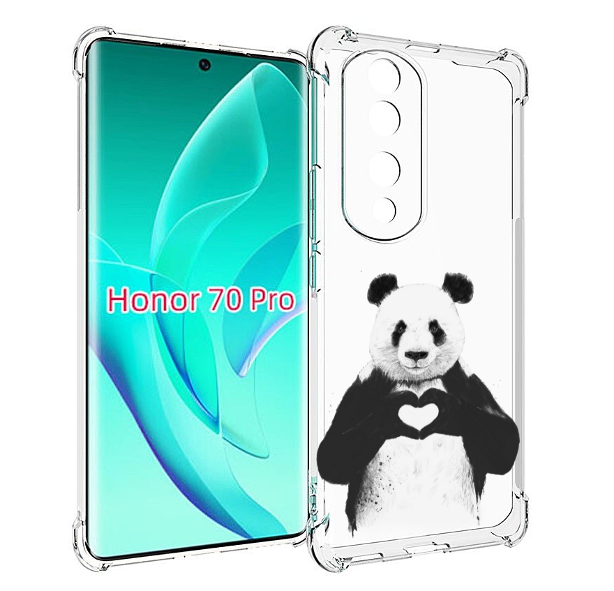 

Чехол MyPads Влюбленная панда для Honor 70 Pro / 70 Pro Plus, Прозрачный, Tocco