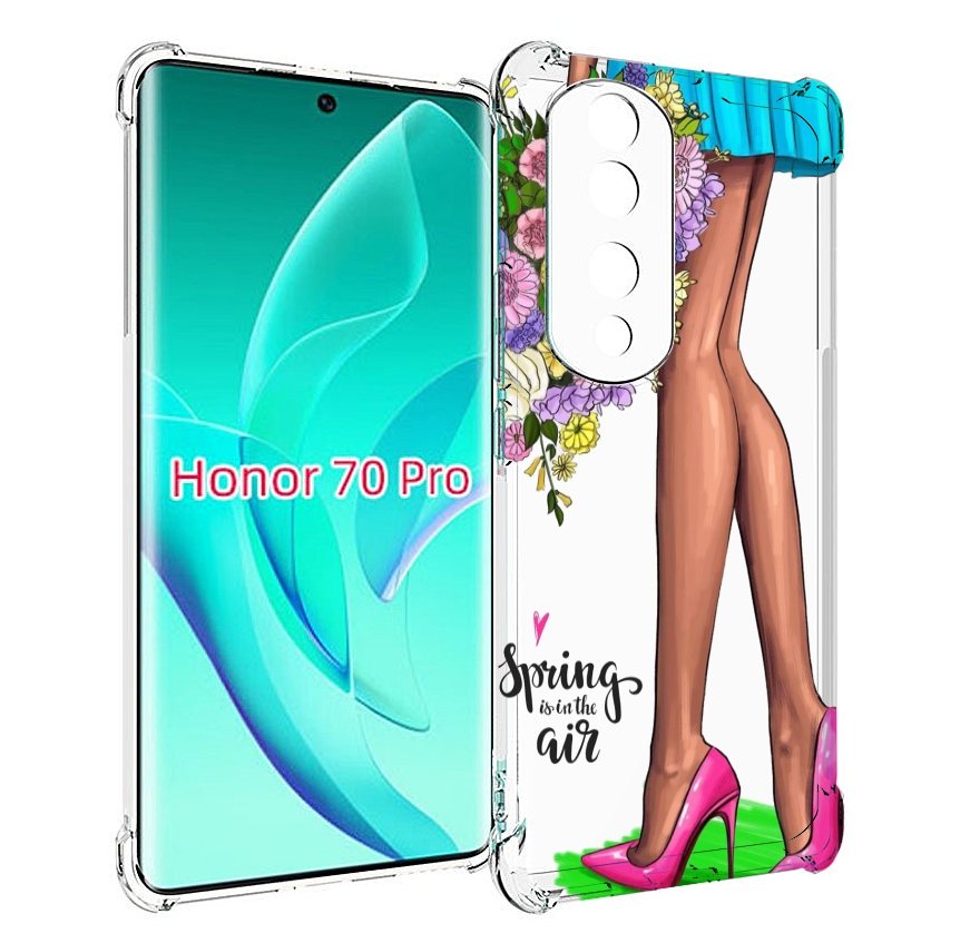 

Чехол MyPads Весна-в-воздухе женский для Honor 70 Pro / 70 Pro Plus, Прозрачный, Tocco