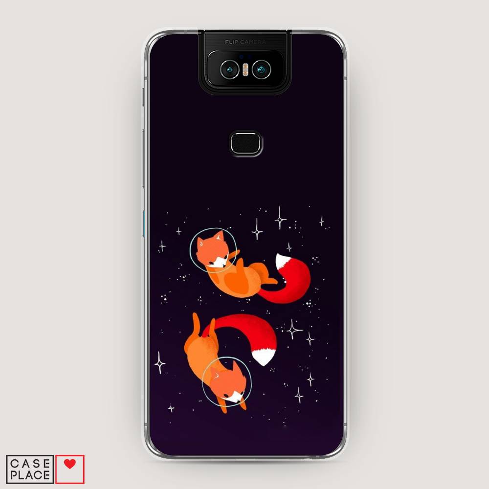 

Чехол Awog на Asus Zenfone 6 ZS630KL "Лисы космонавты", Оранжевый, 43950-4