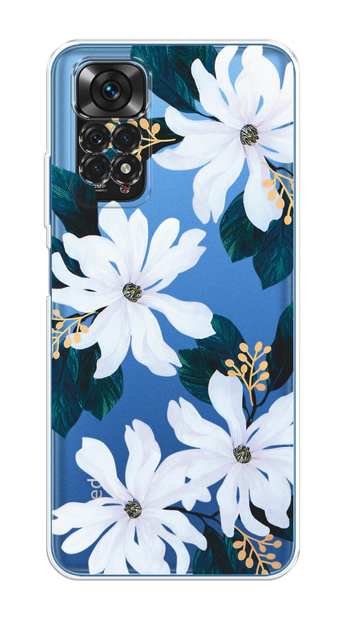 

Чехол на Xiaomi Redmi Note 11 4G Global "Delilah Flower", Зеленый;белый, 312850-1