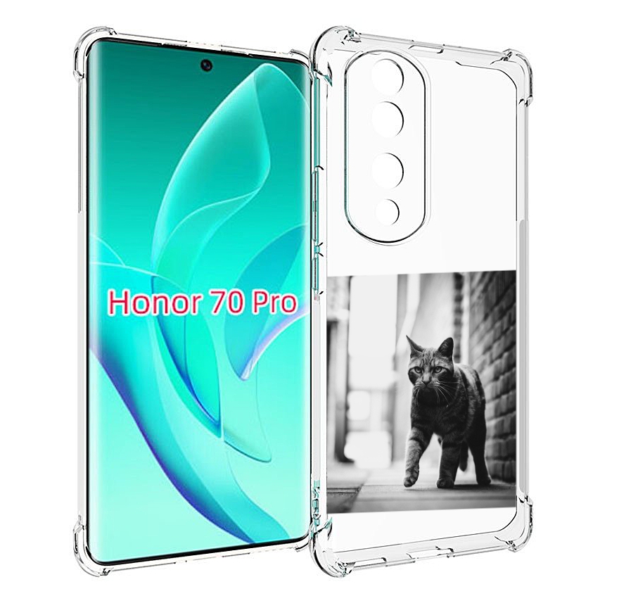 

Чехол MyPads Важный-кот для Honor 70 Pro / 70 Pro Plus, Прозрачный, Tocco