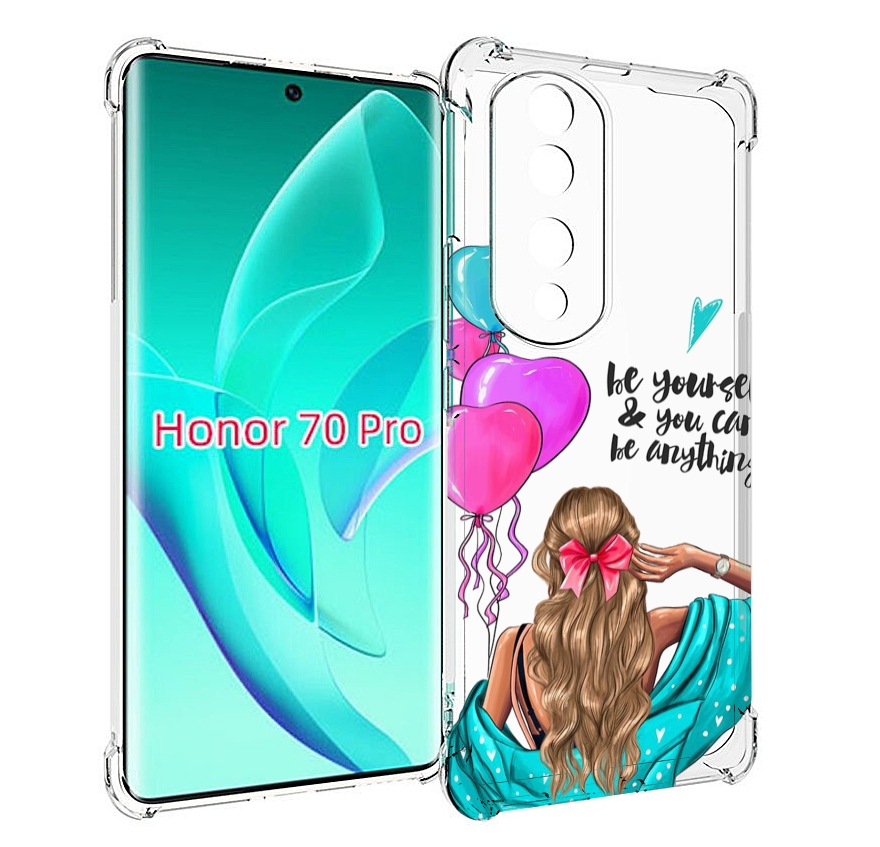 

Чехол MyPads Будь-собой для Honor 70 Pro / 70 Pro Plus, Прозрачный, Tocco