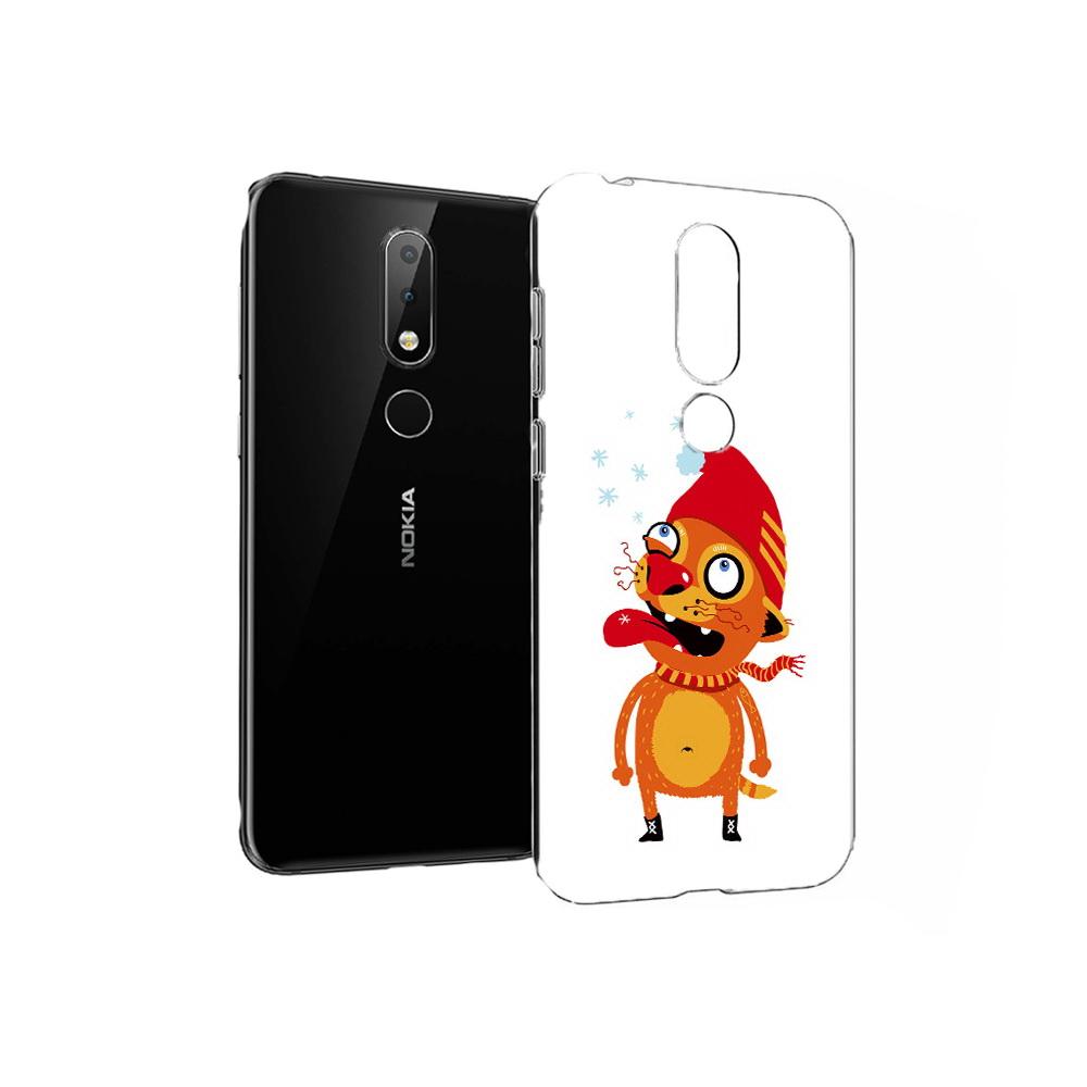 

Чехол MyPads Tocco для Nokia X6 Зимний кот (PT115295.99.88), Прозрачный, Tocco