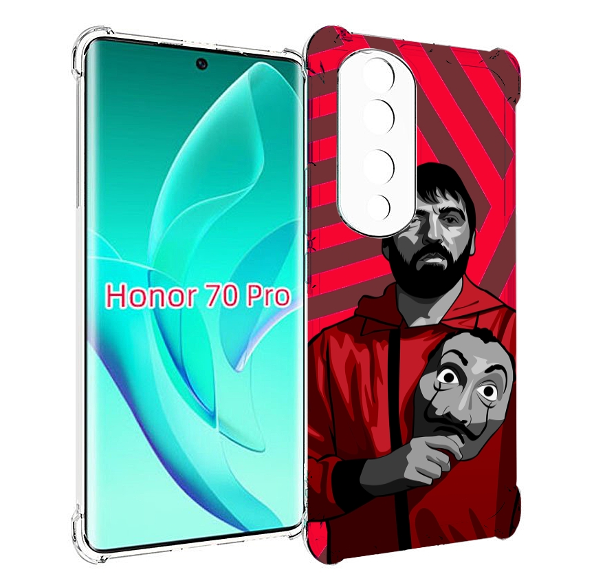 

Чехол MyPads Богата-Бумажный-дом для Honor 70 Pro / 70 Pro Plus, Прозрачный, Tocco