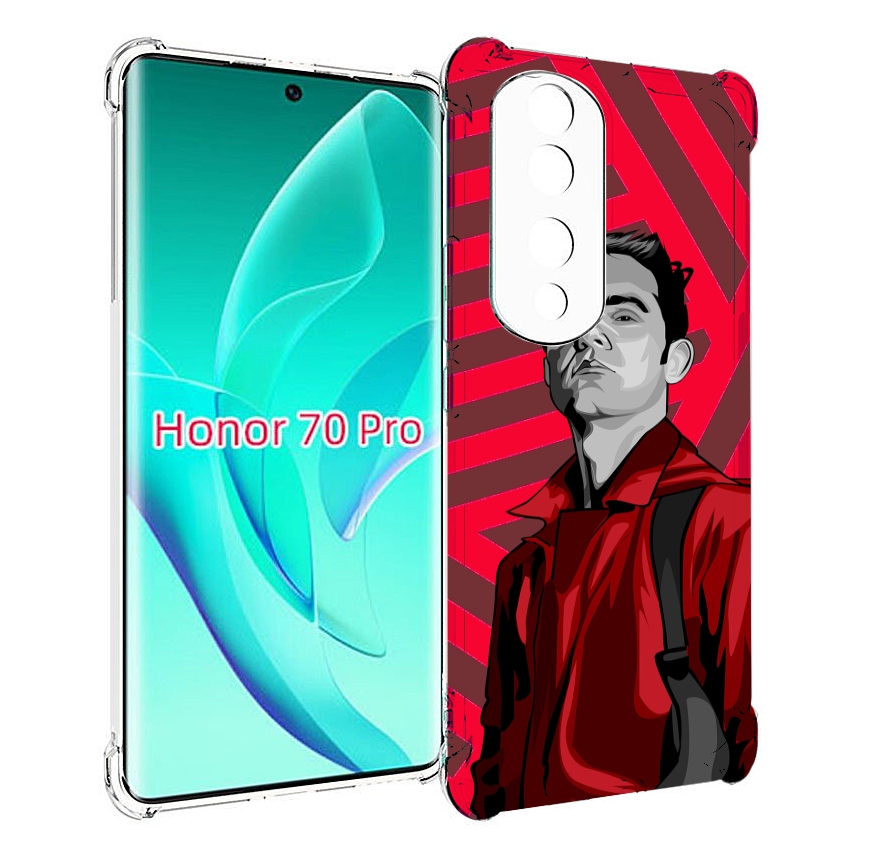 

Чехол MyPads Берлин-бумажный-дом для Honor 70 Pro / 70 Pro Plus, Прозрачный, Tocco