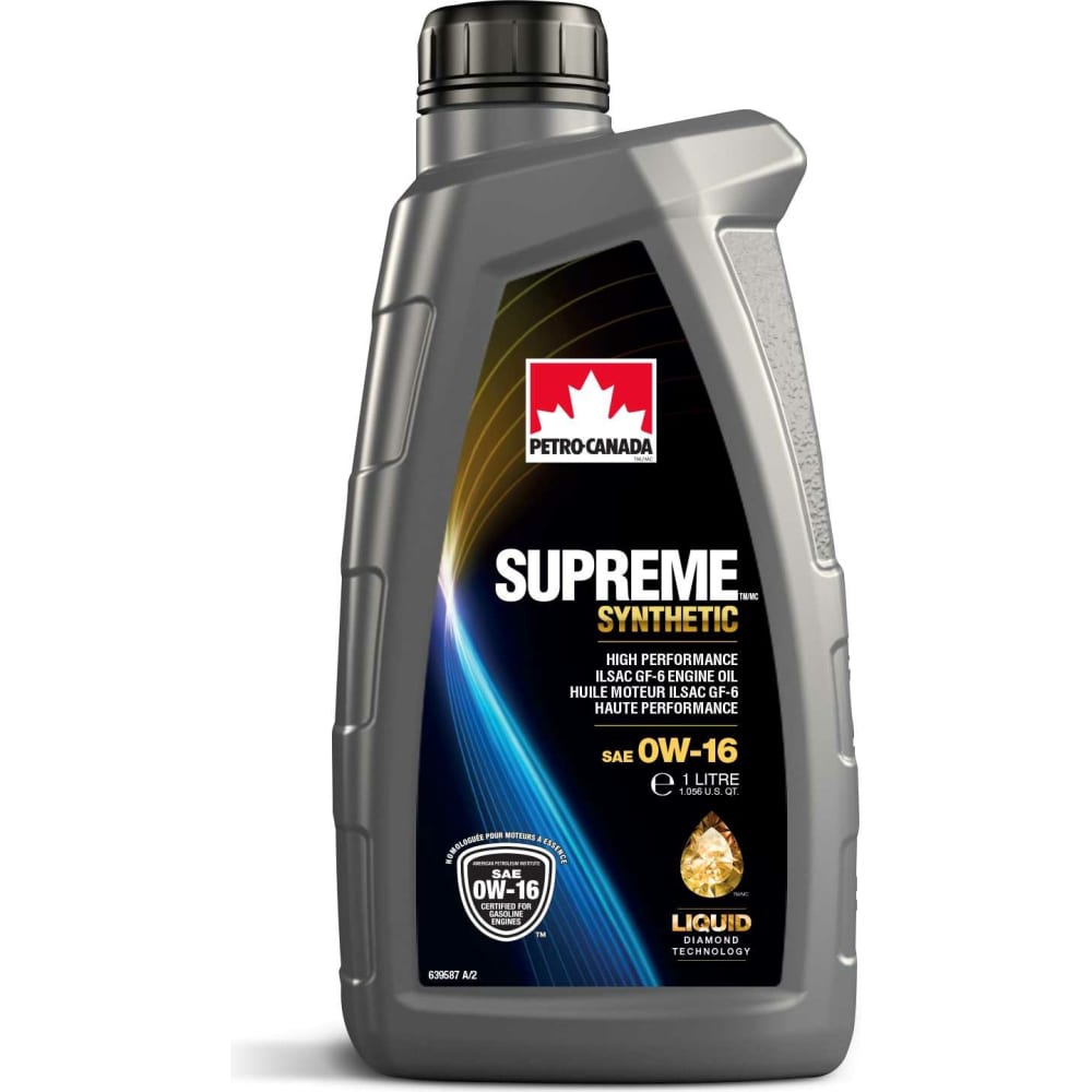 фото Petro-canada mosyn16c12 pc масло моторное для бензиновых двигателей supreme synthetic 0w16