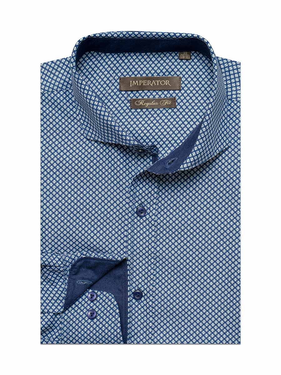 Рубашка мужская Imperator Twist 11 синяя 41/170-178