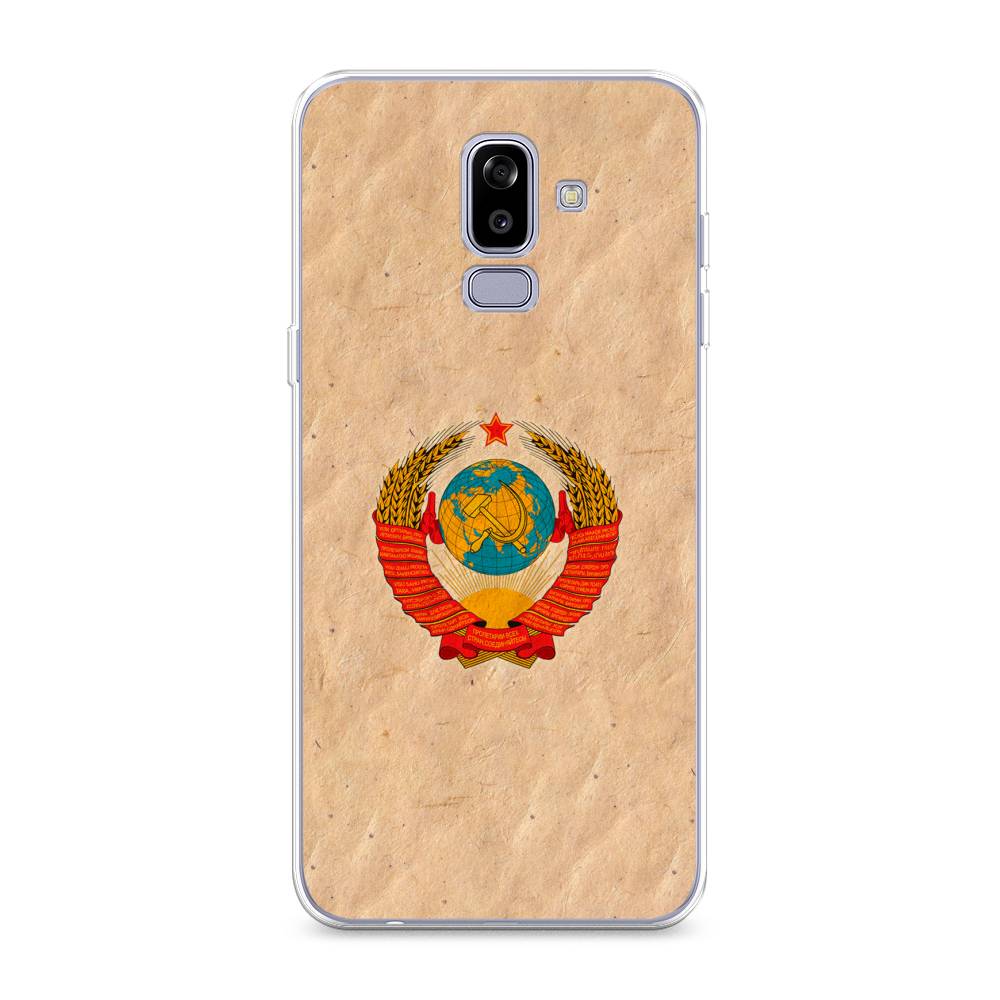 

Чехол Awog на Samsung Galaxy J8 "Союз пролетариев", Бежевый;красный, 26550-10