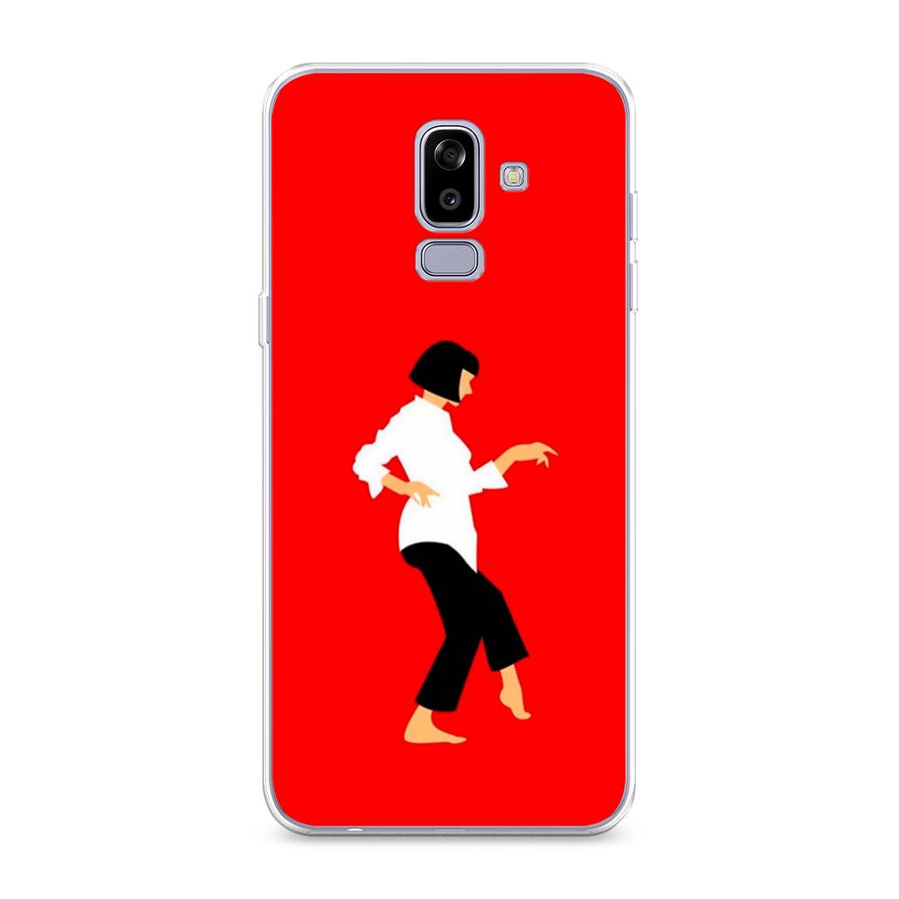 

Чехол Awog на Samsung Galaxy J8 "Криминальное чтиво 1", Красный;белый;черный, 26550-7