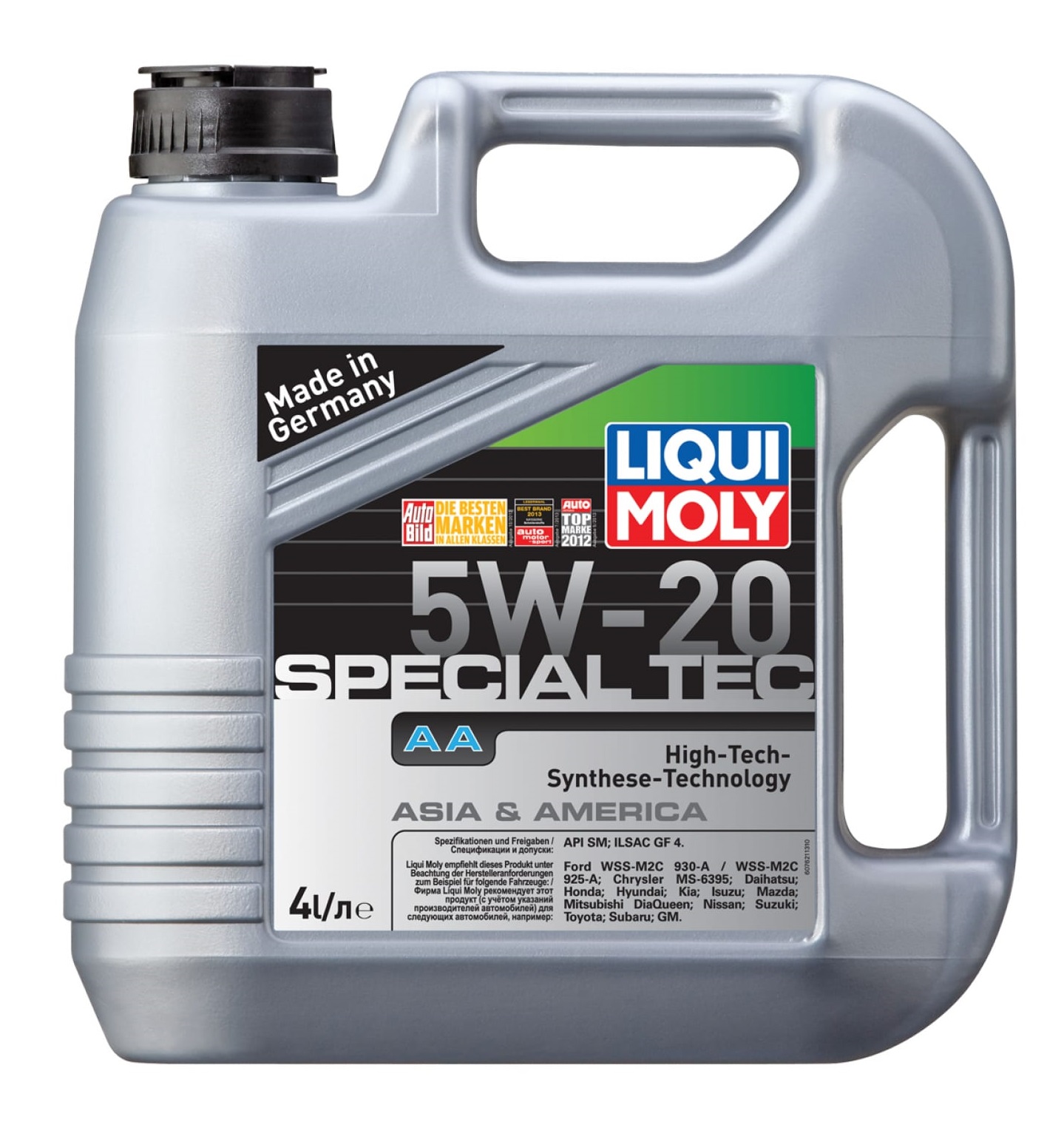 фото Liqui moly 7658 масло моторное 5w20 liqui moly 4л нс-синтетика special tec aa