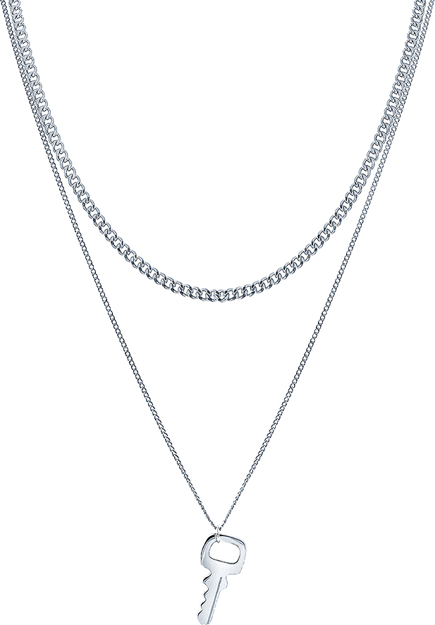 

Колье из серебра 45 см JV 14863FNSWSH2-KL-WG, 14863FNSWSH2-KL-WG