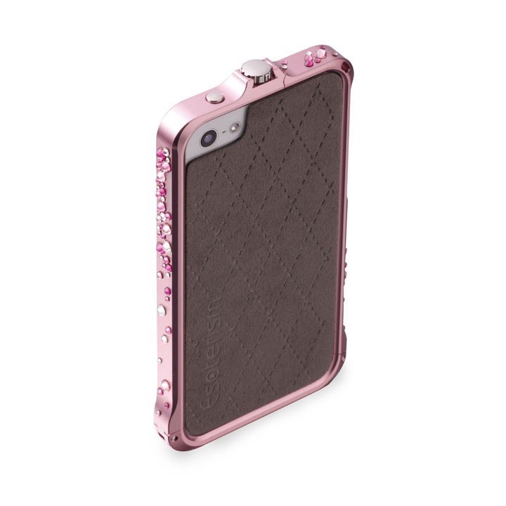 Бампер алюминиевый Esoterism Embrace для iPhone 5 стразы розовый