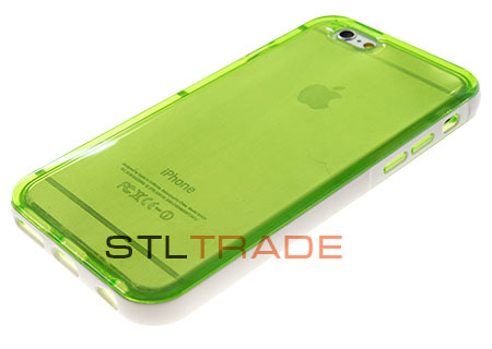 

Силиконовый чехол+пластиковый бампер для iPhone 6 4,7, зеленый в т/у
