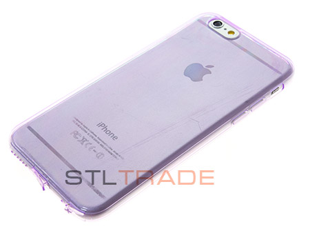 

Силиконовый чехол для iPhone 6 4,7 супер прозрачный фиолетовый в тех/уп