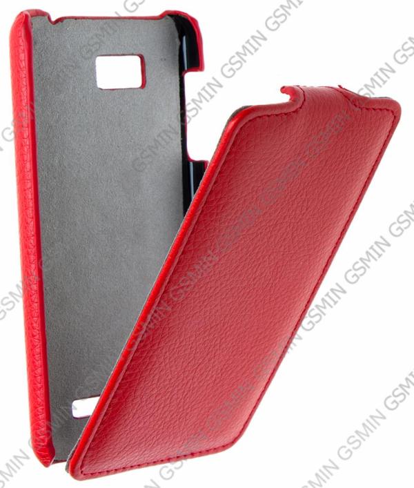

Кожаный чехол для HTC Desire 400 Art Case (Красный)