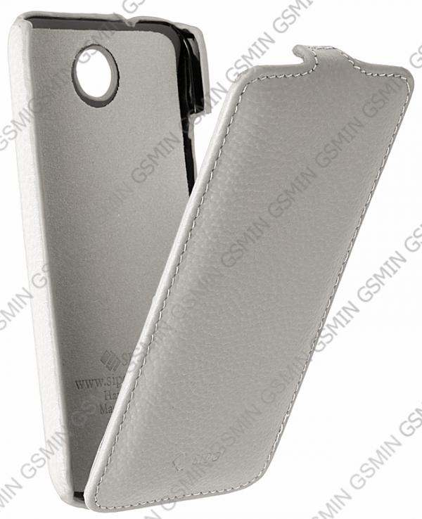 

Кожаный чехол для HTC Desire 300 Sipo Premium Leather Case - V-Series (Белый)