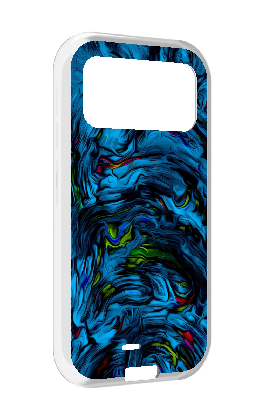 

Чехол MyPads голубая краска в темноте для Oukitel F150 H2022, Прозрачный, Tocco