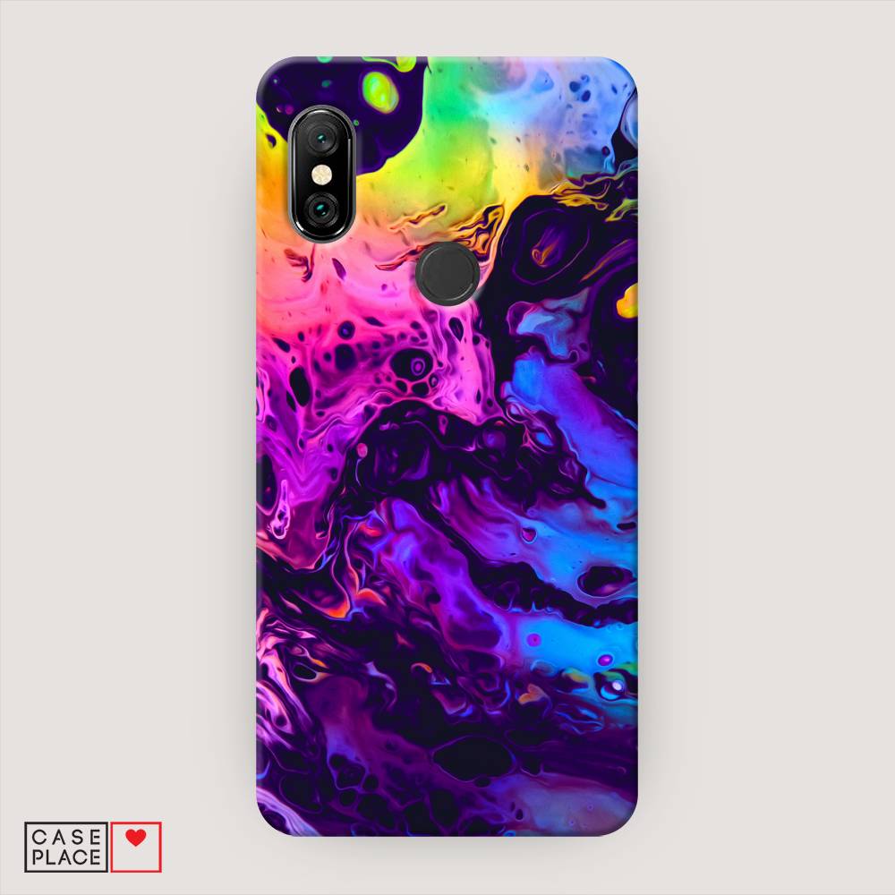 фото Пластиковый чехол "acid fluid" на xiaomi redmi note 6 pro awog