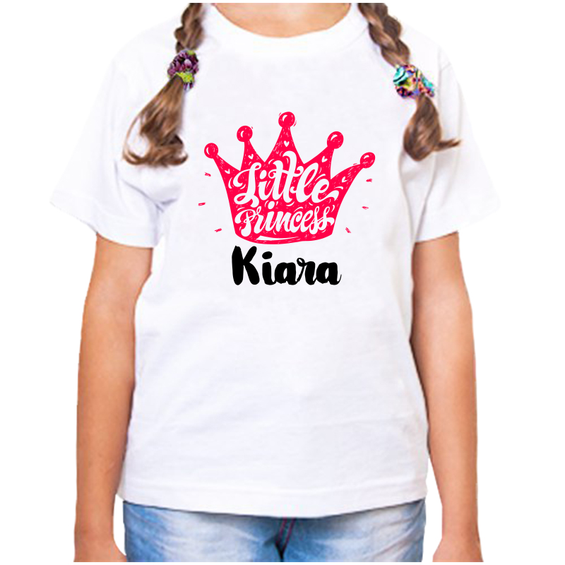 

Футболка девочке белая 26 р-р little princess киара, Белый, fdd_little_princess_Kiara