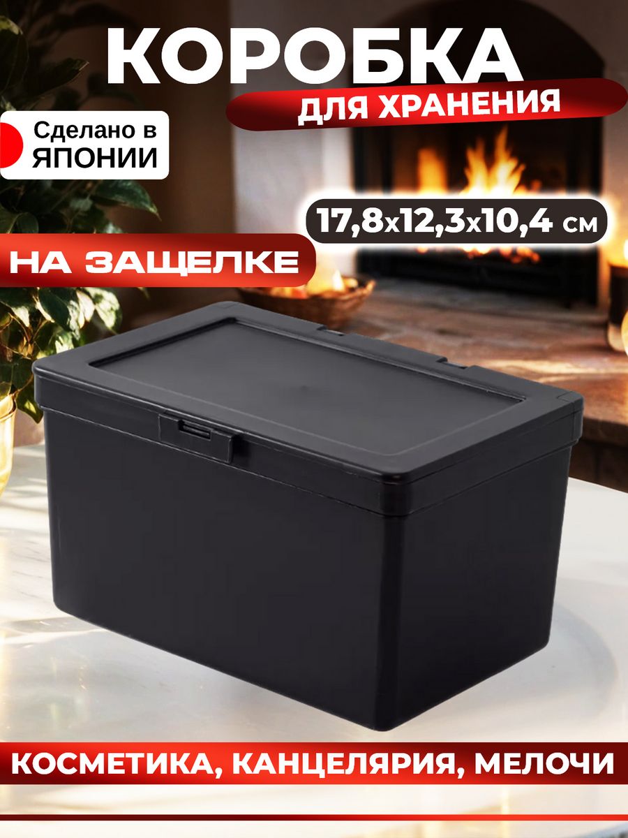 

Органайзер для хранения коробка-контейнер 17,8х12,3х10,4 см Sanada, L8452