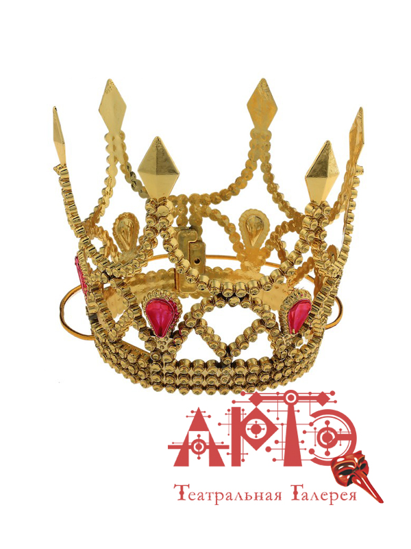 Корона Принцесса на резинке Цв: Золотой