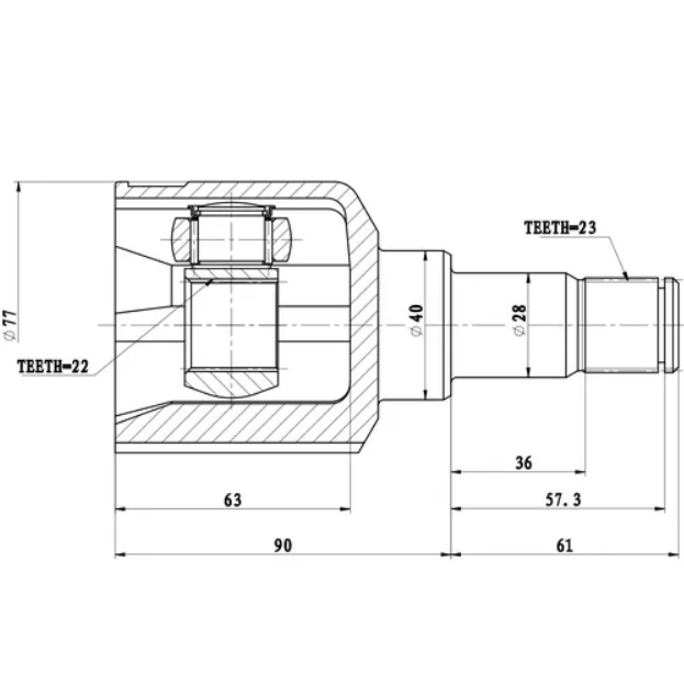 

ZIKMAR Z87930R ШРУС внутренний