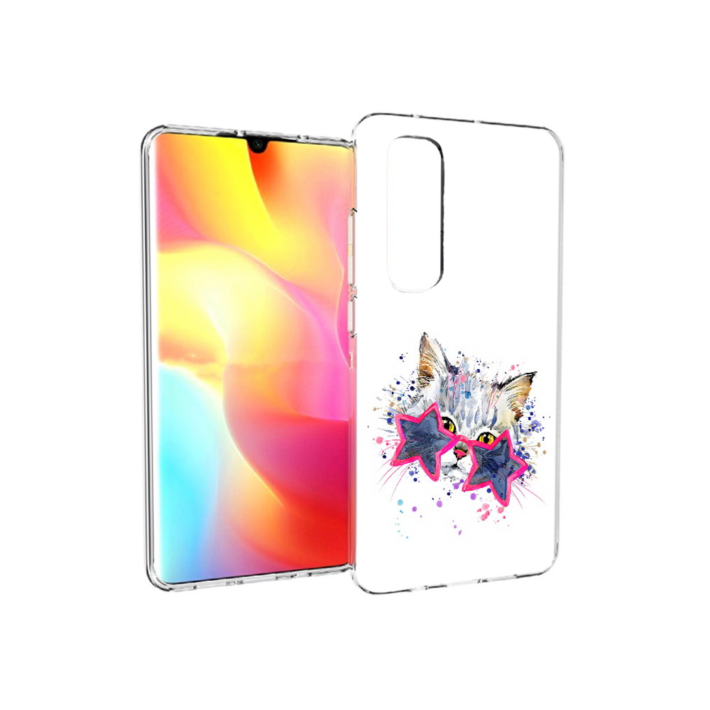

Чехол MyPads Tocco для Xiaomi Mi Note 10 Lite звездные очки (PT149714.254.353), Прозрачный, Tocco