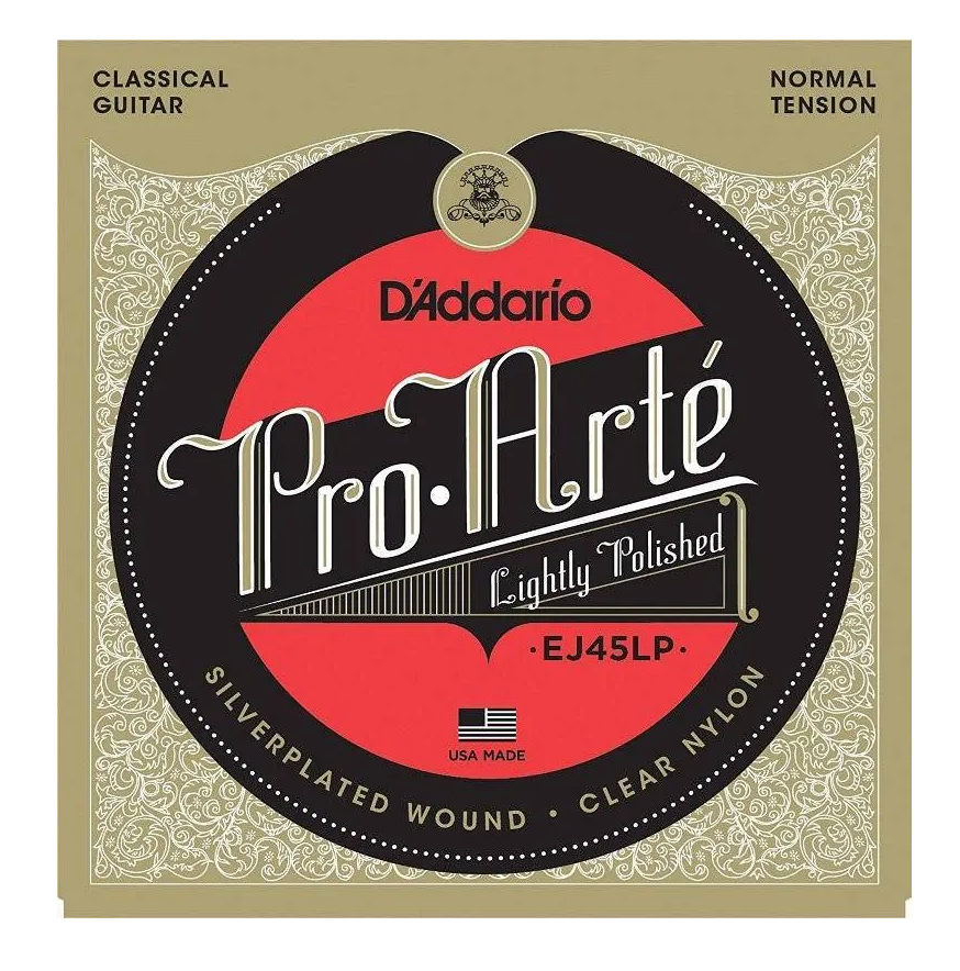 

D Addario Ej45lp - комплект струн для классической гитары, Lightly Polished, Normal Tensio