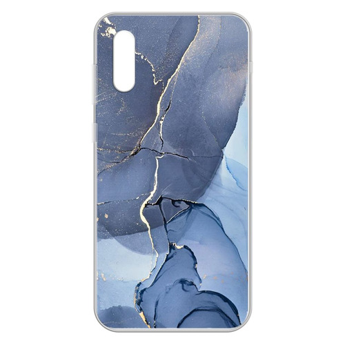 

Чехол (клип-кейс) GRESSO Air, для Samsung Galaxy A02, прозрачный/голубой [gr17aaae9170], Air