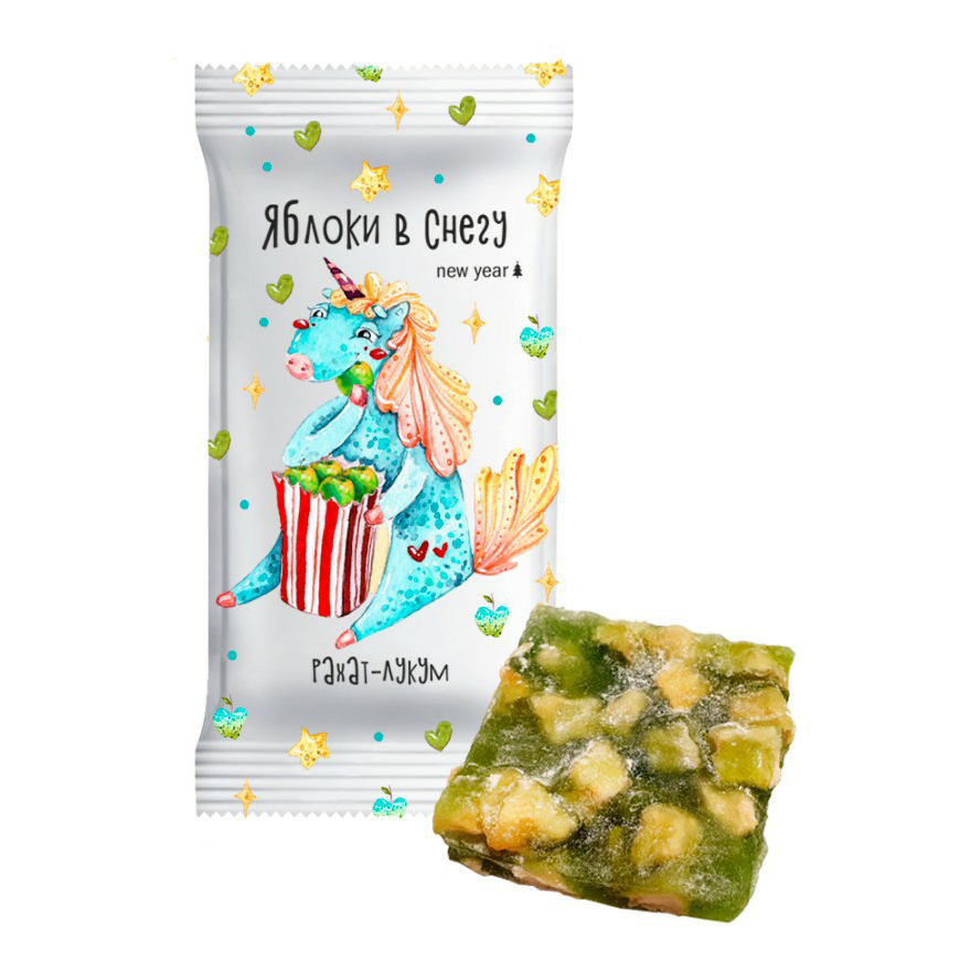

Рахат-лукум Конфетный Двор Яблоки в снегу с яблоком