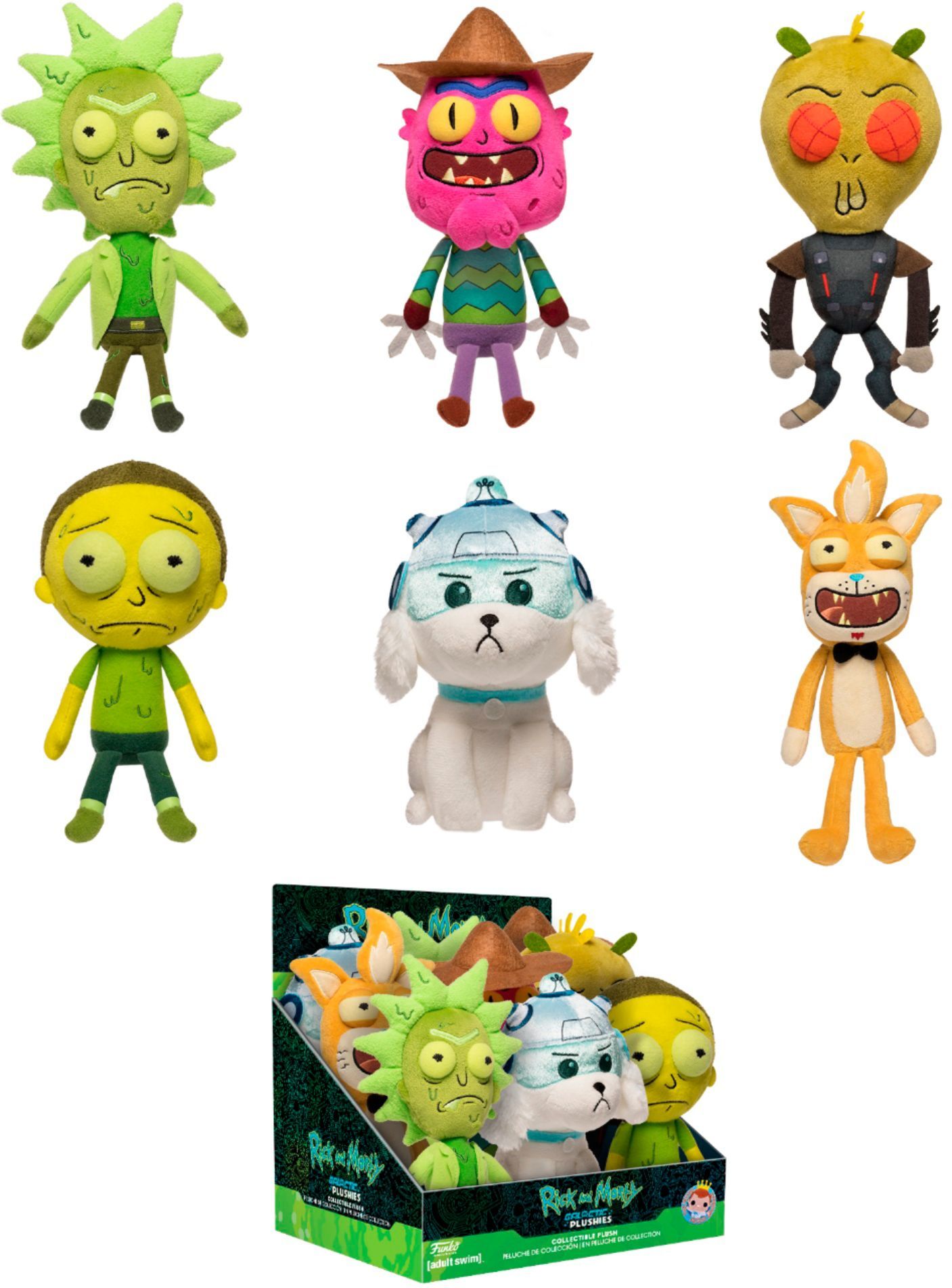 фото Фигурка плюшевая funko galactic plushies: rick and morty w2 pdq 30118 1 шт.