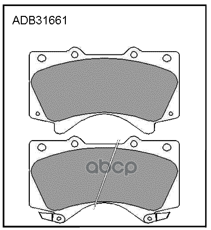 

Тормозные колодки ALLIED NIPPON дисковые передние ADB31661