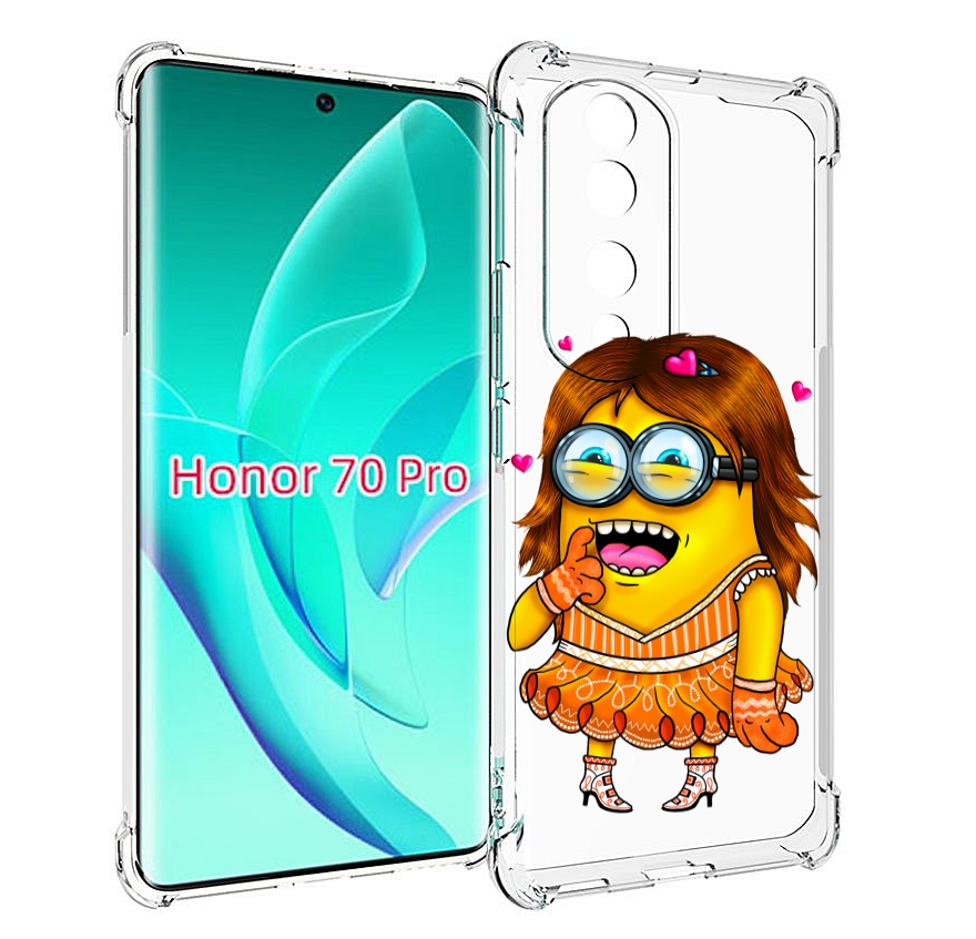 

Чехол MyPads Миньон девочка для Honor 70 Pro / 70 Pro Plus, Прозрачный, Tocco