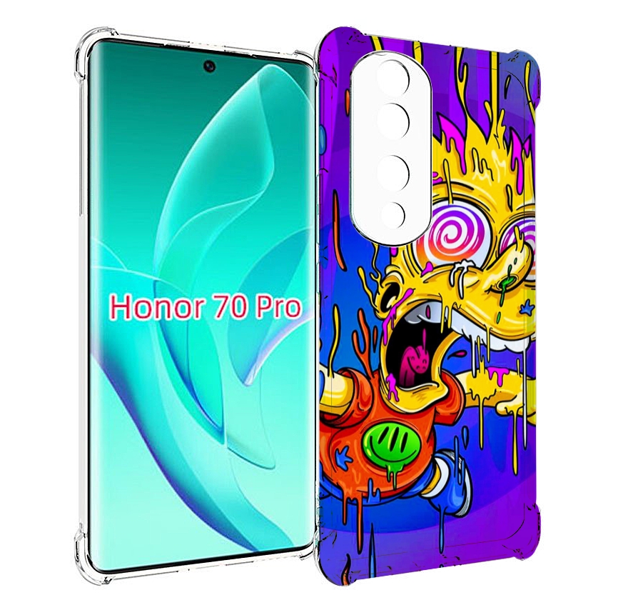 

Чехол MyPads Барт-арт-стрит для Honor 70 Pro / 70 Pro Plus, Прозрачный, Tocco