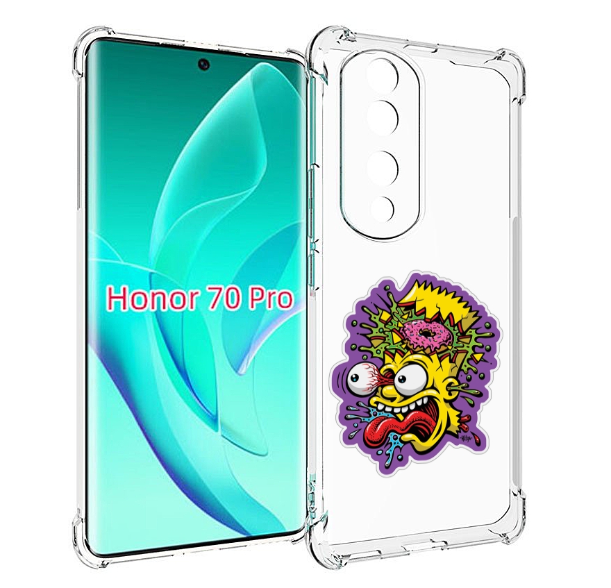 

Чехол MyPads Барт-Симпсон для Honor 70 Pro / 70 Pro Plus, Прозрачный, Tocco