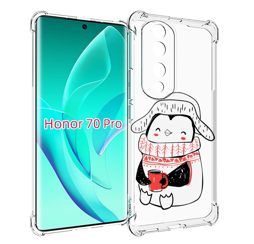 

Чехол MyPads Милый пингвин для Honor 70 Pro / 70 Pro Plus, Прозрачный, Tocco