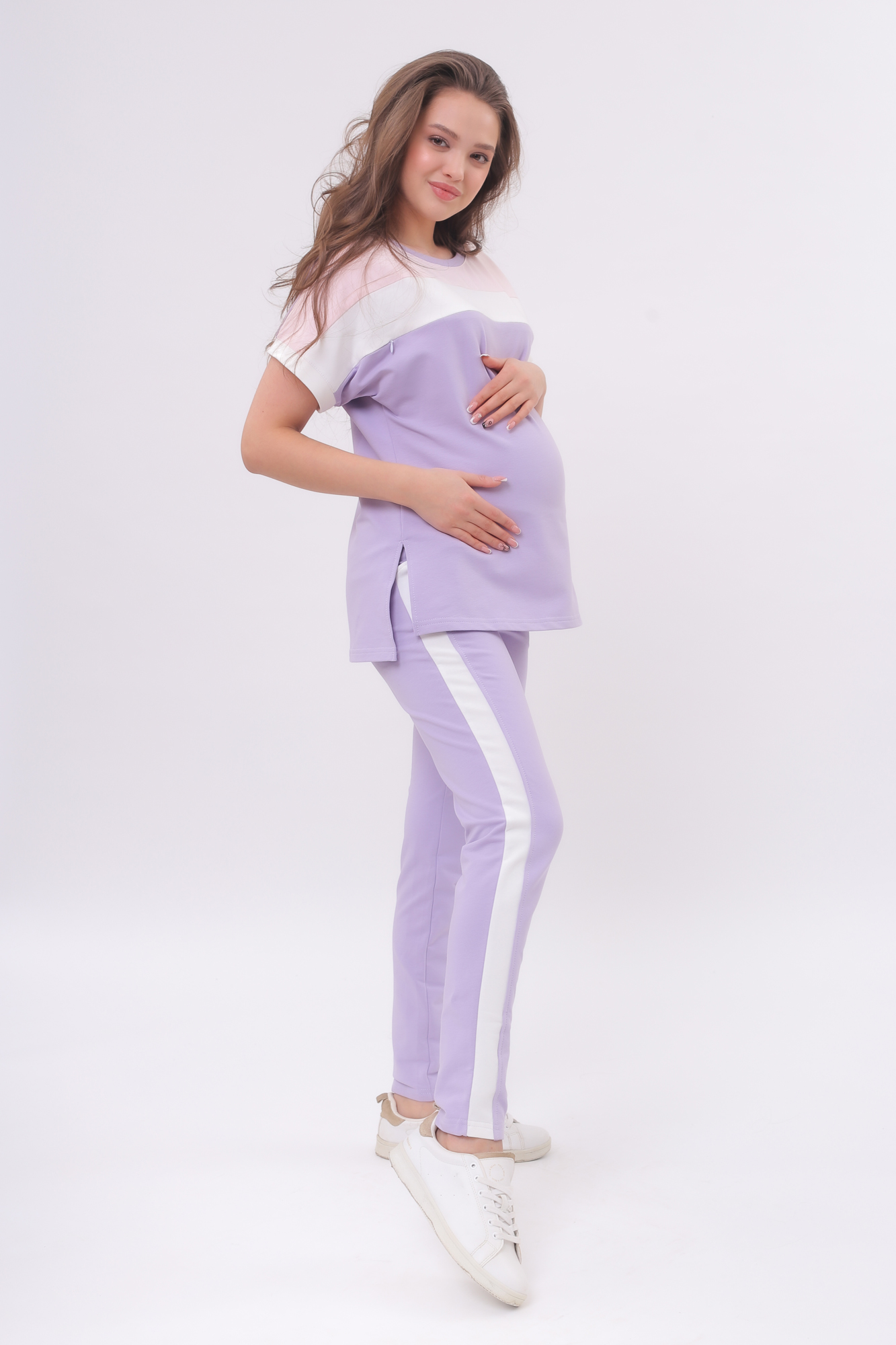 фото Костюм для беременных женский magica bellezza 0130 фиолетовый 52 ru