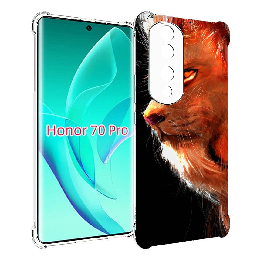 

Чехол MyPads Арт-рисунок-льва мужской для Honor 70 Pro / 70 Pro Plus, Прозрачный, Tocco