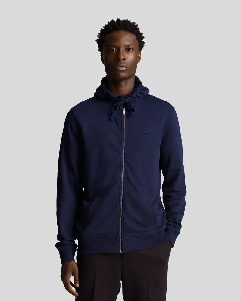 Толстовка мужская Lyle&Scott Tonal Eagle Zip Through Hoodie синяя S