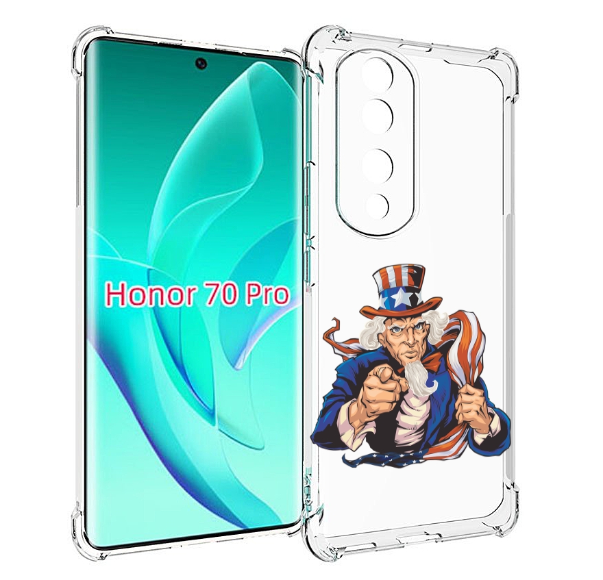 

Чехол MyPads Американский-дед для Honor 70 Pro / 70 Pro Plus, Прозрачный, Tocco