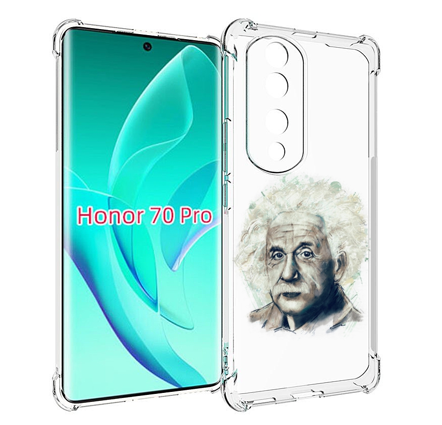

Чехол MyPads Альберт энштейн для Honor 70 Pro / 70 Pro Plus, Прозрачный, Tocco