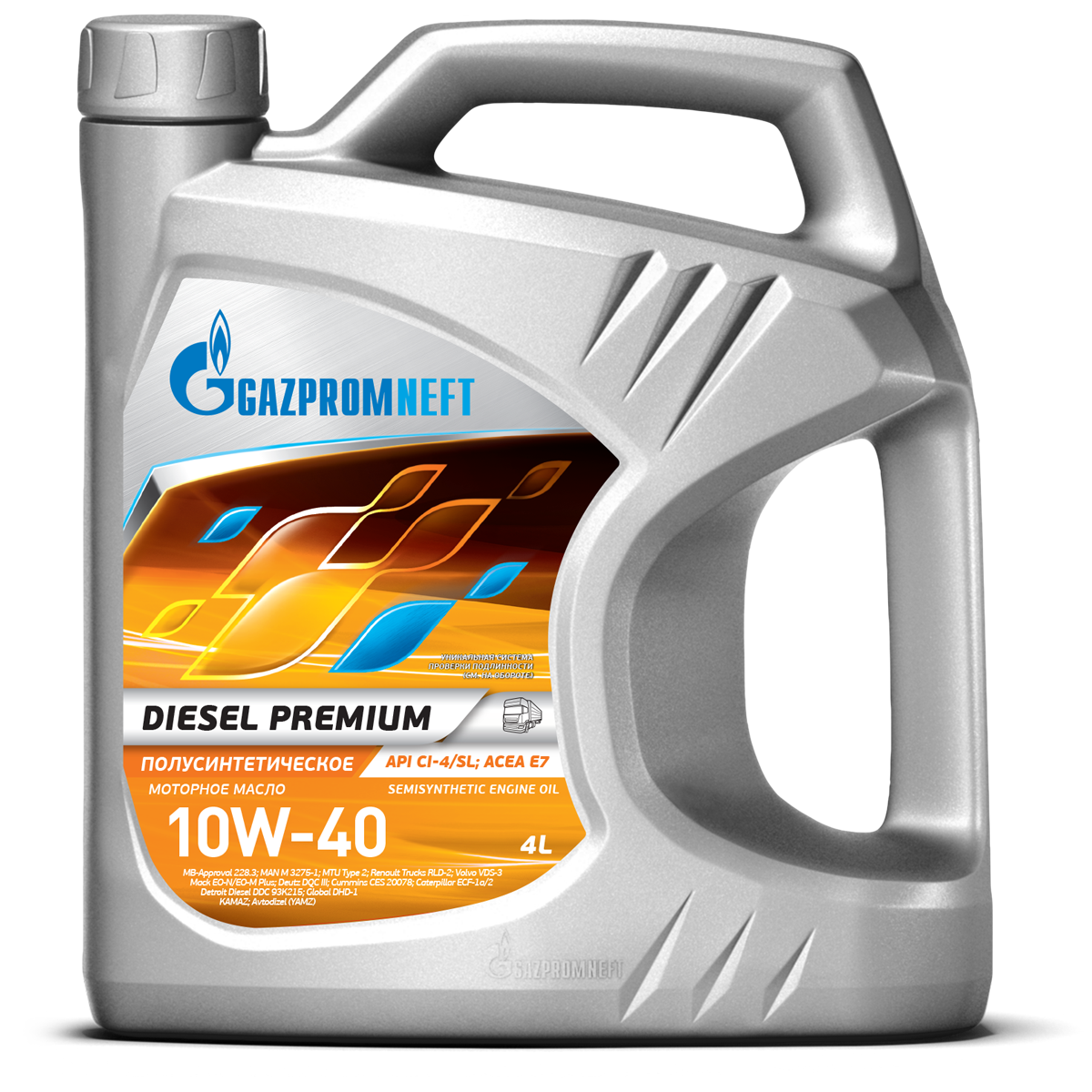 

Моторное масло GAZPROMNEFT Diesel Premium 10W40 API CI-4/SL ACEA E7 5л