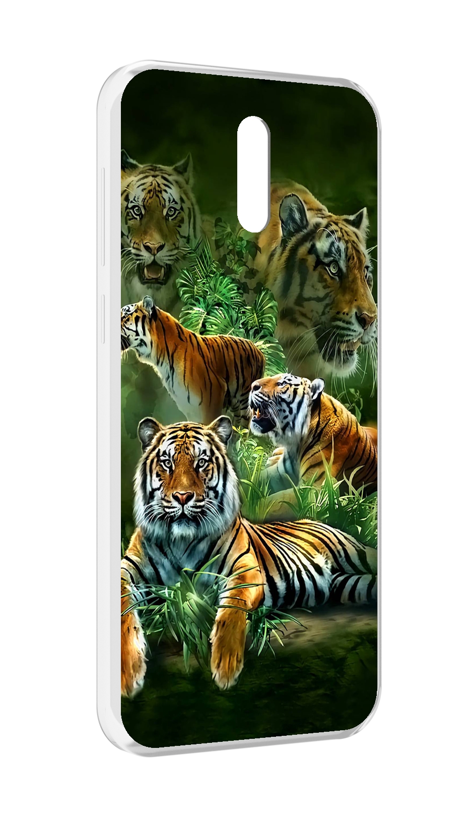 

Чехол MyPads Тигры для Alcatel 3L (2019), Прозрачный, Tocco